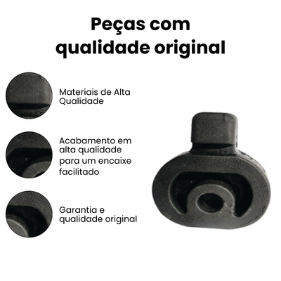 Coxim Silencioso Tras Ford Courier Ka 1.0 1.3 1.4 1.5 1.6 8V - Imagem 3