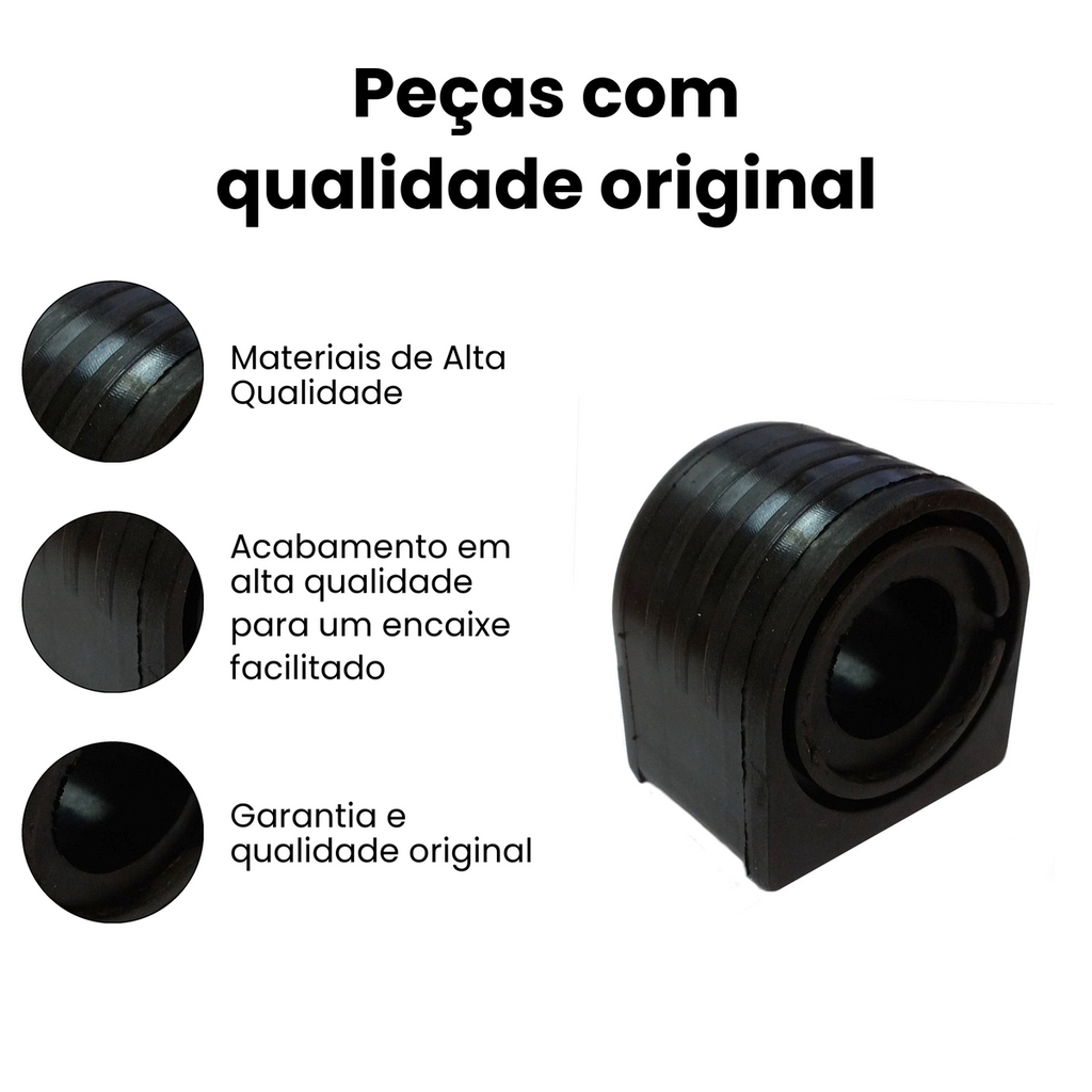 BUCHA BARRA ESTABILIZADORA DIANTEIRO DIREITO/ESQUERDO VOLKSWAGEN | AUDI | CHERY MB3033 - Imagem 3