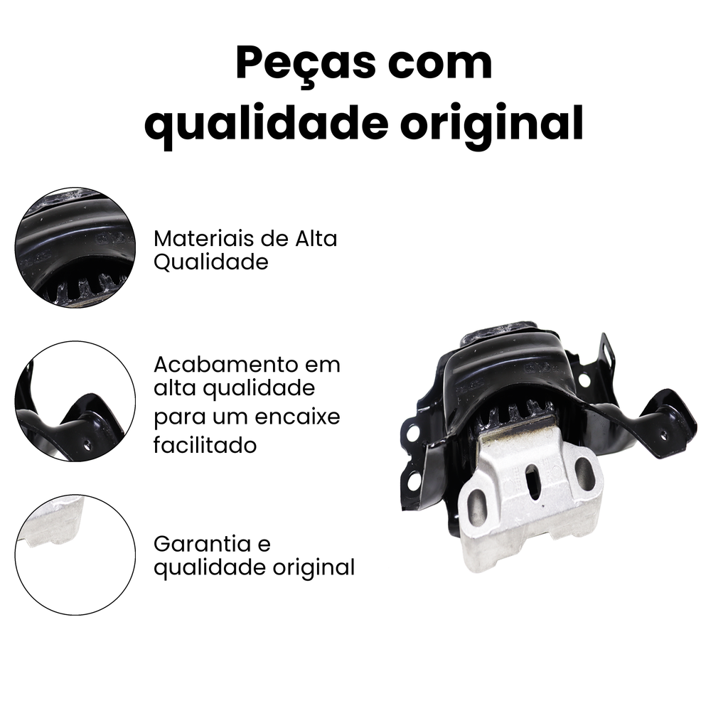 Coxim Motor Diant Esq Volkswagen Polo 1.0 TSI 2023 2024 T-Cr - Imagem 3