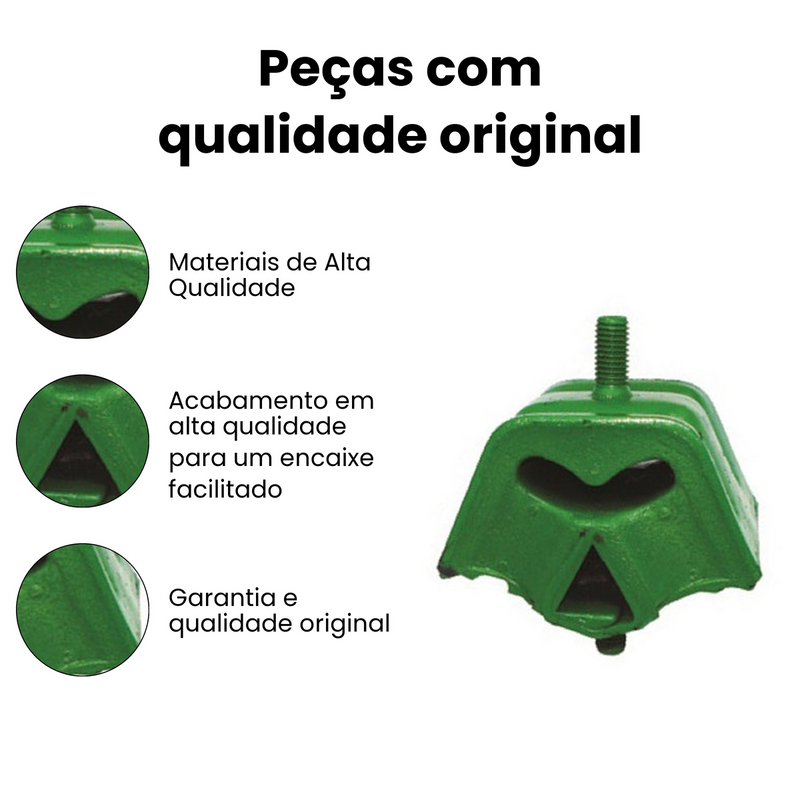 Coxim Motor Diant Dir Esq Gol 80-05 Parati Saveiro 92-96 Esc - Imagem 3