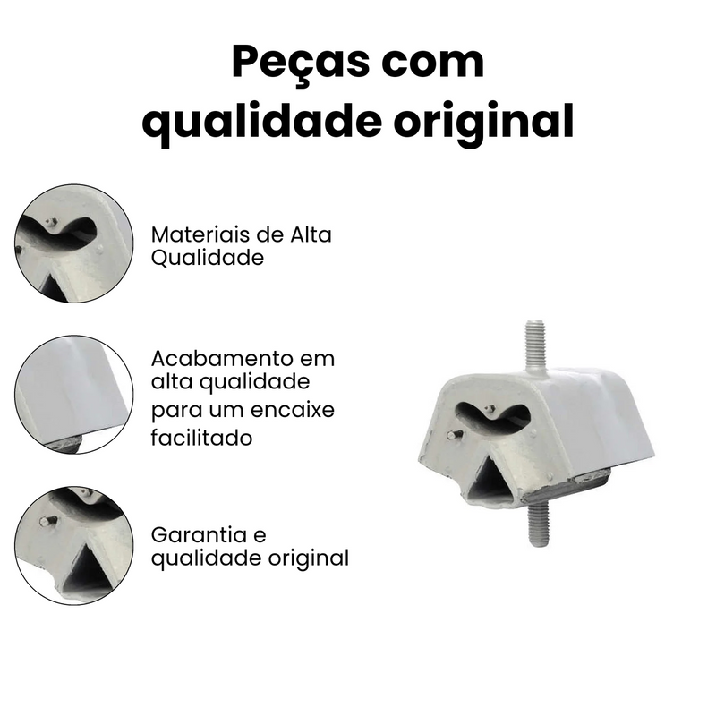 Coxim Motor Diant Dir Esq VW Del Rey 85-09 Gol 90-91 Kombi 8 - Imagem 3