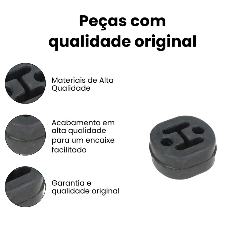 Coxim Silencioso Central Volkswagen Gol Parati Saveiro 1999- - Imagem 3