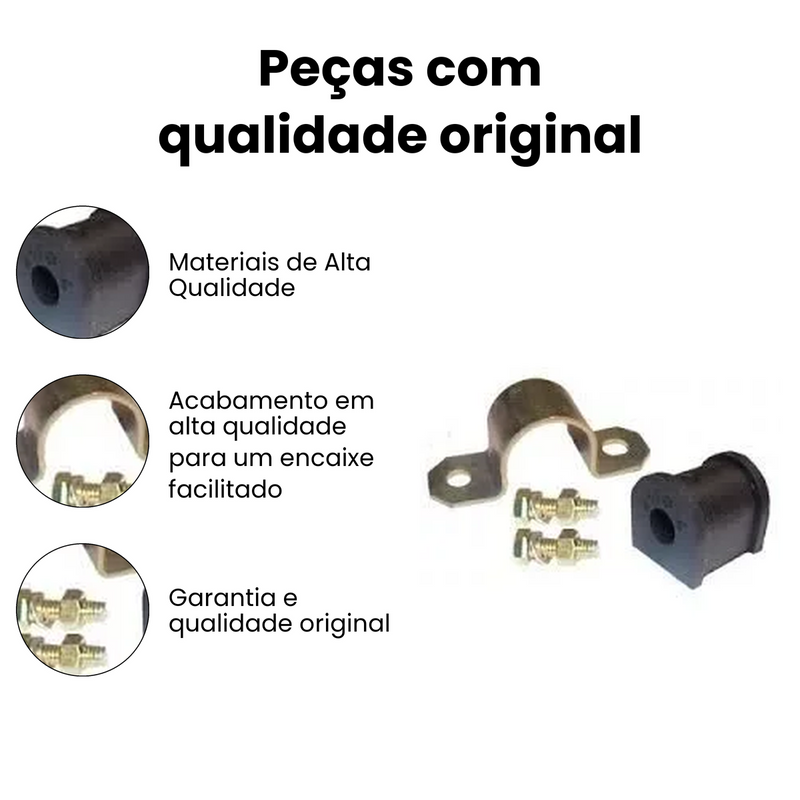 Bucha Barra Estabilizadora Dianteira Audi A3 1999-2003 VW Go - Imagem 3