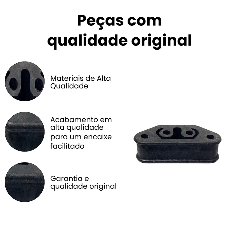 Coxim Escapamento Fiat Uno 1984-2013 Elba 1986-1996 Fiorino - Imagem 3