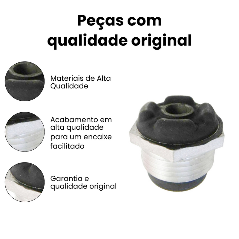 Coxim Amort Tras Fiat Elba 85-96 Fiorino 88-93 Prêmio 85-94 - Imagem 3