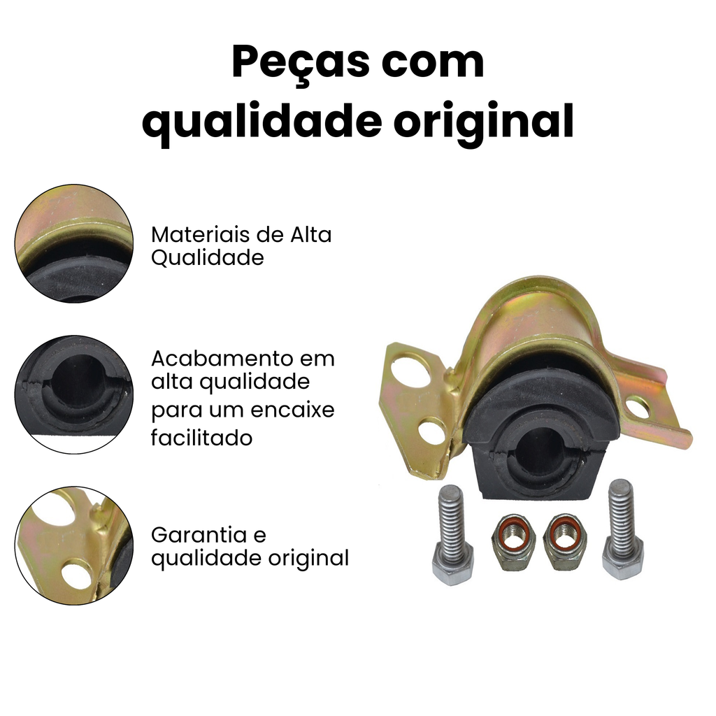 Bucha Barra Estabilizadora Dianteira Direita Fiat Uno Mille - Imagem 3