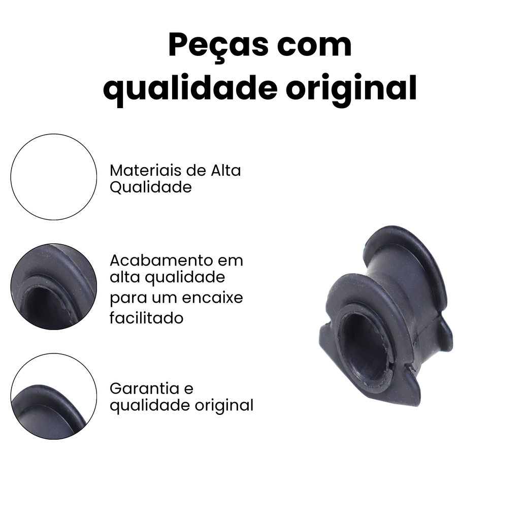 Bucha Barra Estabilizadora Dianteira Direita Esquerda Fiat D - Imagem 3