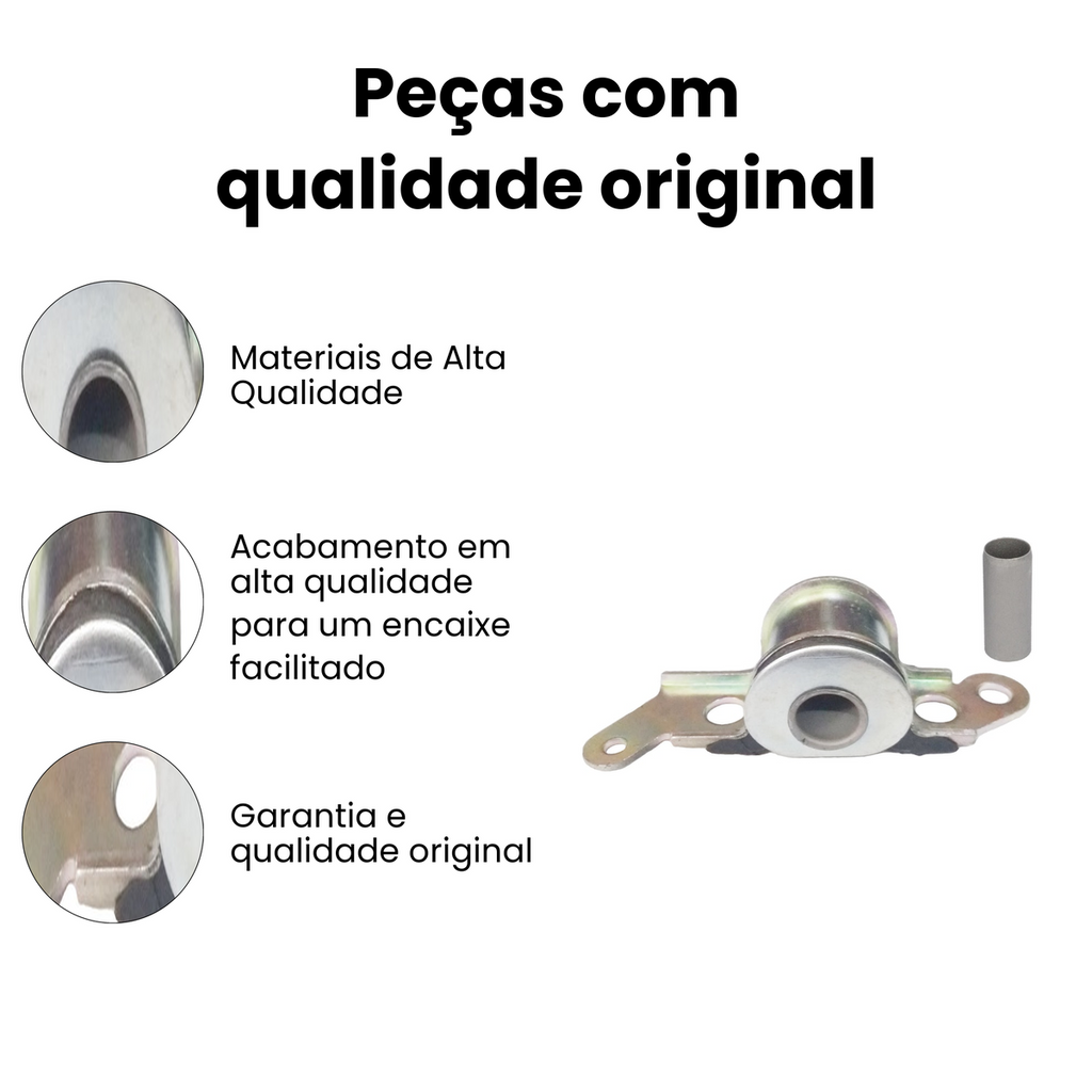 BUCHA BANDEJA DIANTEIRO DIREITO SEM BARRA ESTABILIZADORA FIAT MB465 - Imagem 3