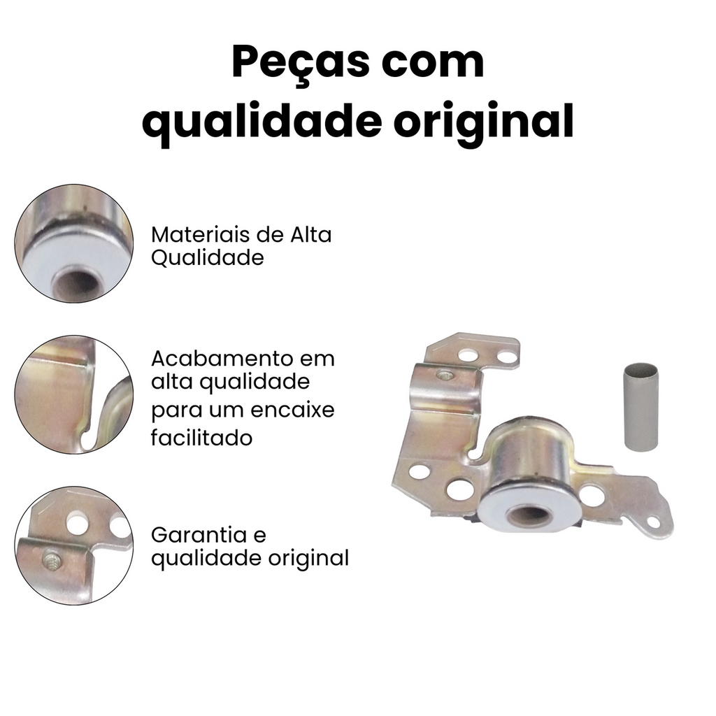 BUCHA BANDEJA DIANTEIRO ESQUERDO COM BARRA ESTABILIZADORA FIAT MB467 - Imagem 3