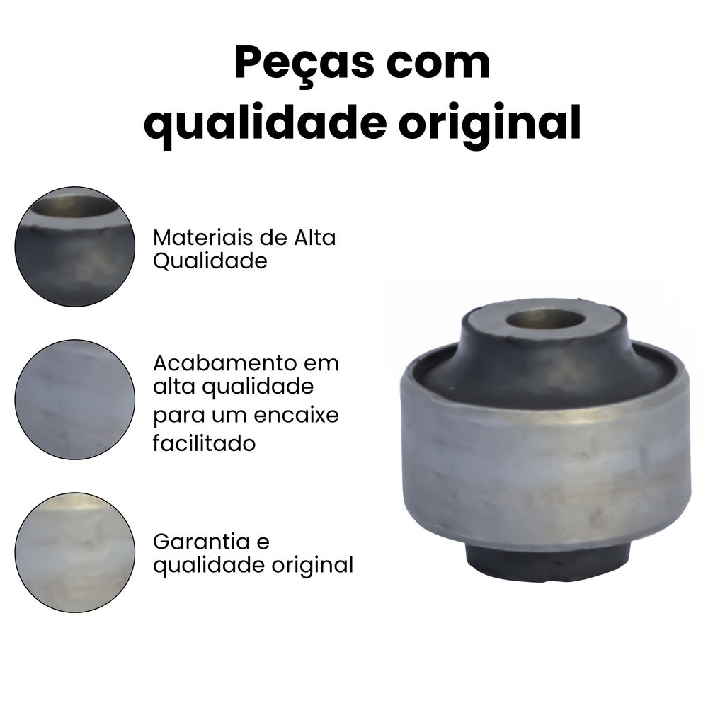 Bucha Bandeja Dianteiro Direito/Esquerdo March Versa - Imagem 3