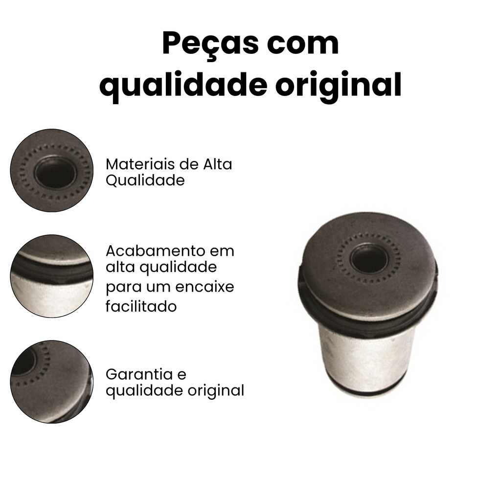 Bucha Bandeja Dianteiro Inferior D/E Toyota Hilux - Imagem 3