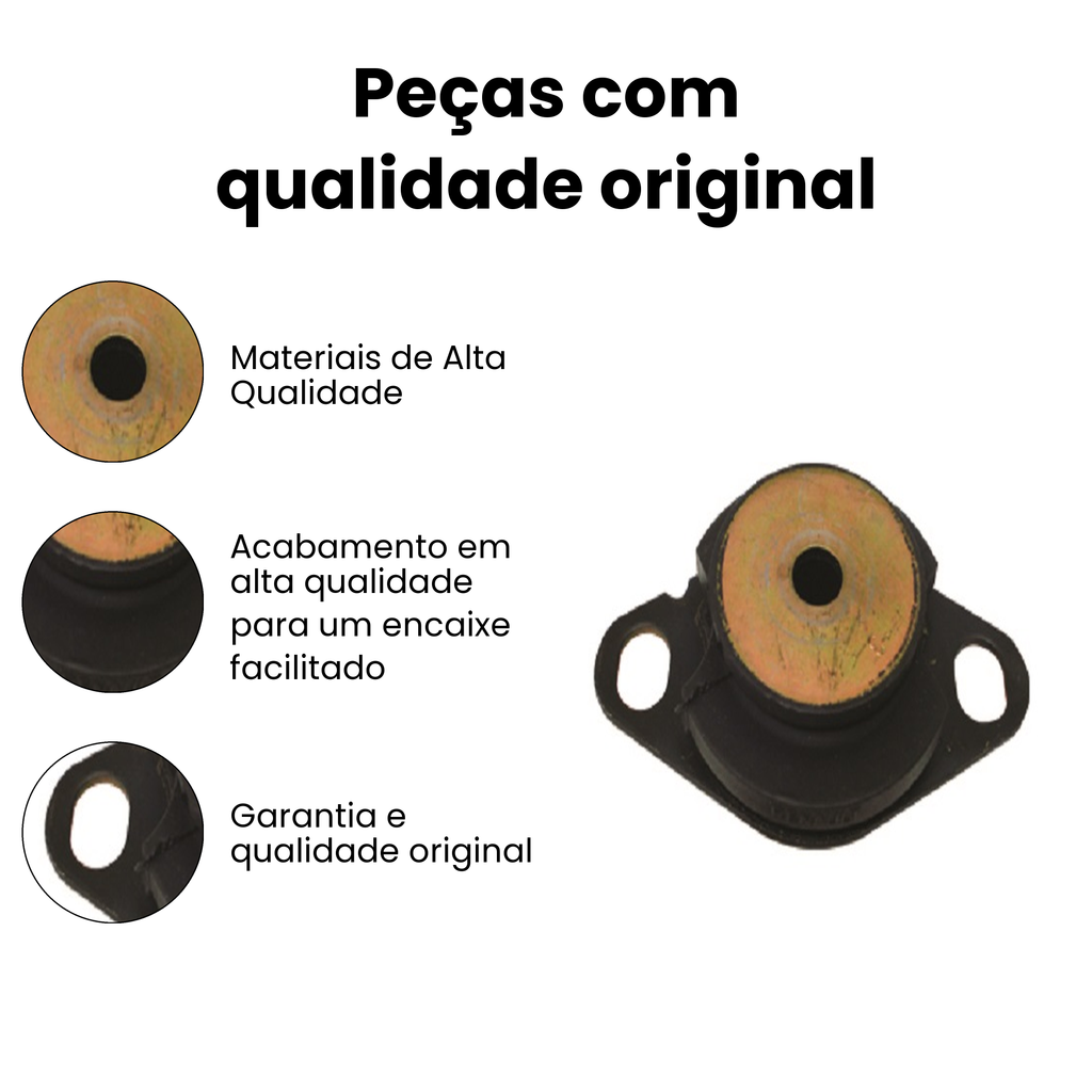 Coxim Câmbio Dianteiro Renault Clio - Imagem 3