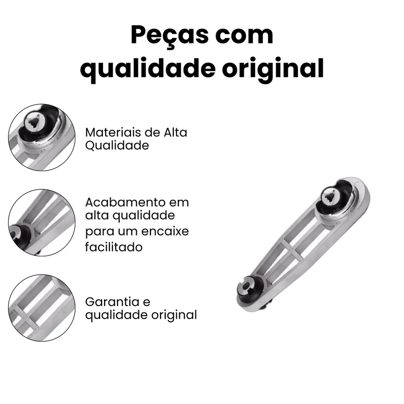 Coxim Motor Tras Central Renault Logan 2007-2015 Megane 2006 - Imagem 3