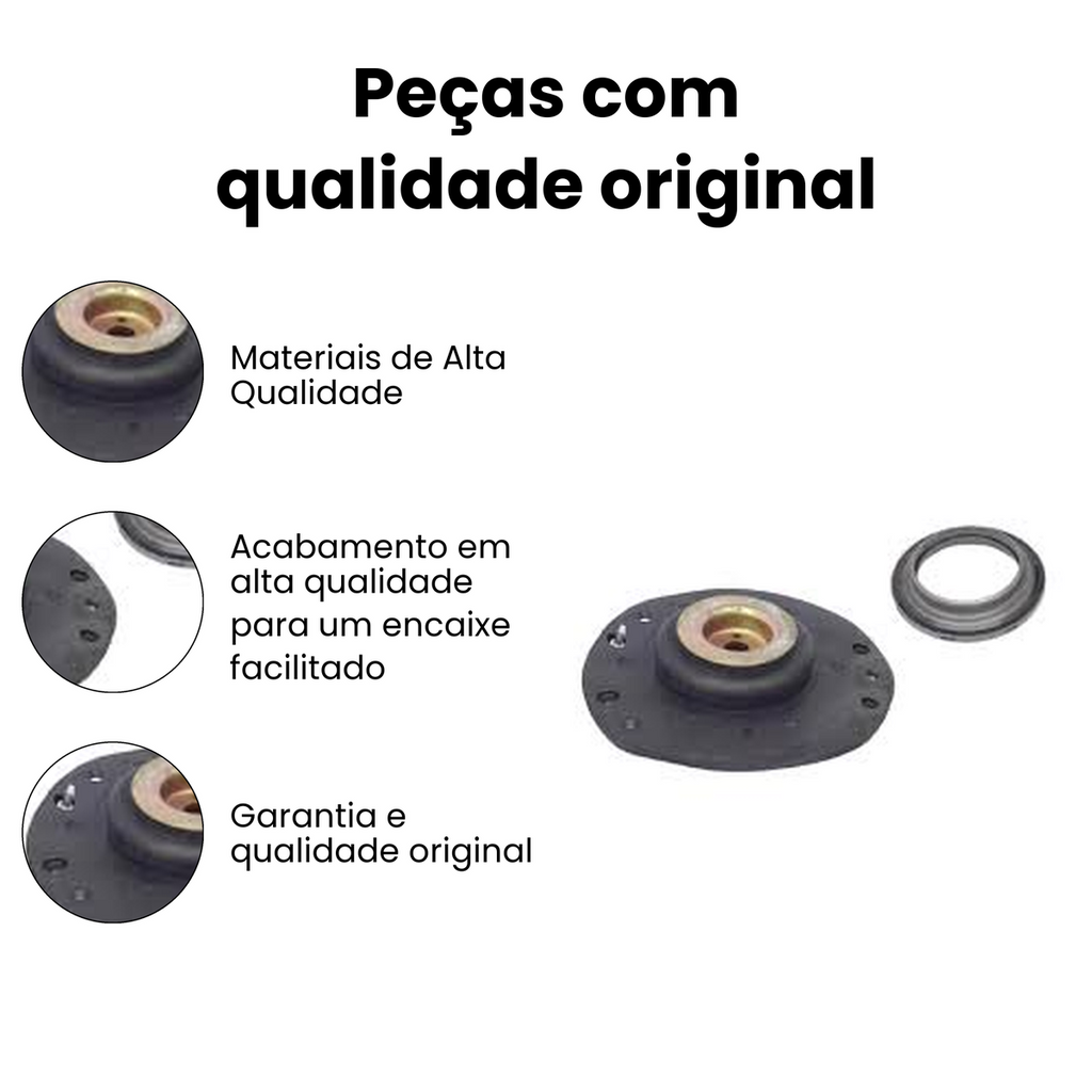 Coxim Amortecedor Dianteiro Esquerdo Com Rolamento PEUGEOT MB9191A - Imagem 3