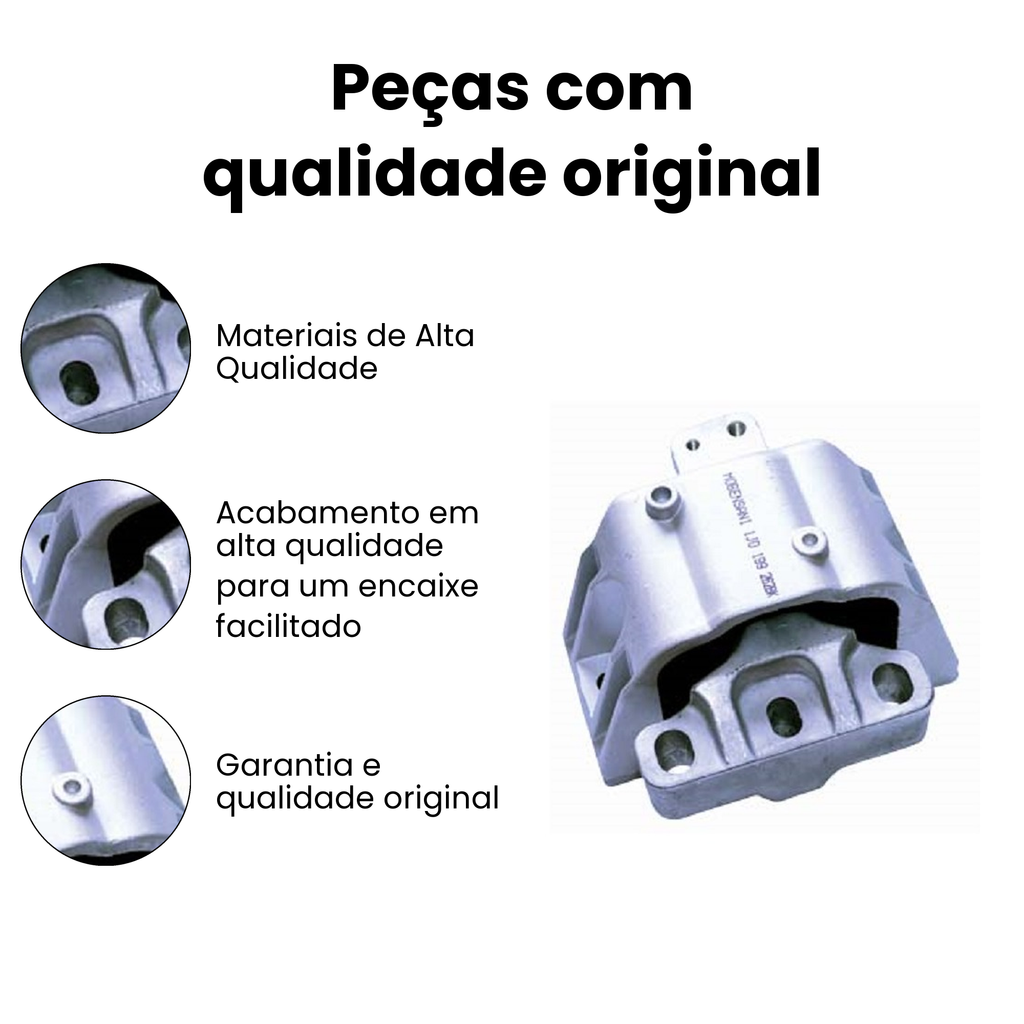 Coxim Motor Diant Dir Audi A3 1.6 1.8 Turbo 1999 a 2009 - Imagem 3