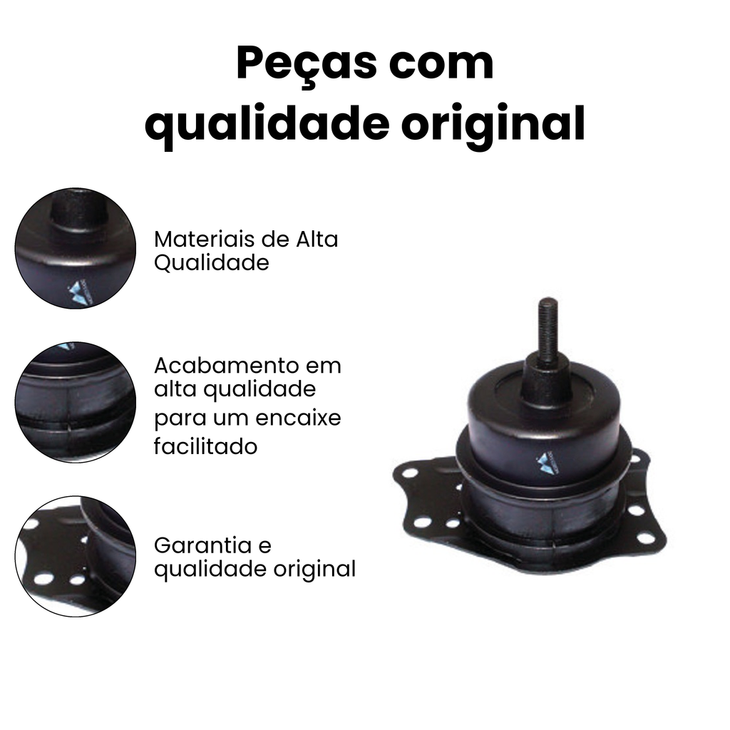 Coxim Motor Dianteiro Direito Volkswagen Fox Polo - Imagem 3