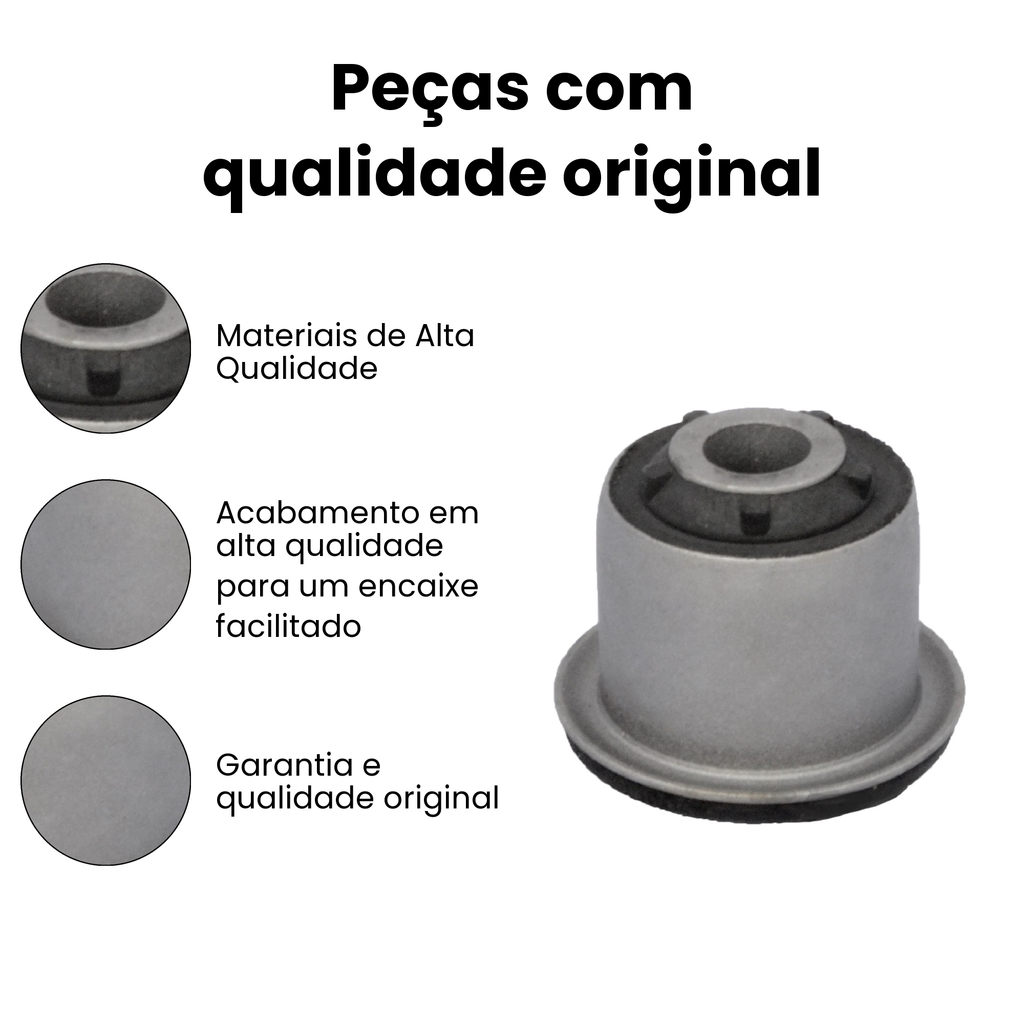 Bucha Bandeja Dianteiro Direito Esquerdo Sandero - Imagem 3