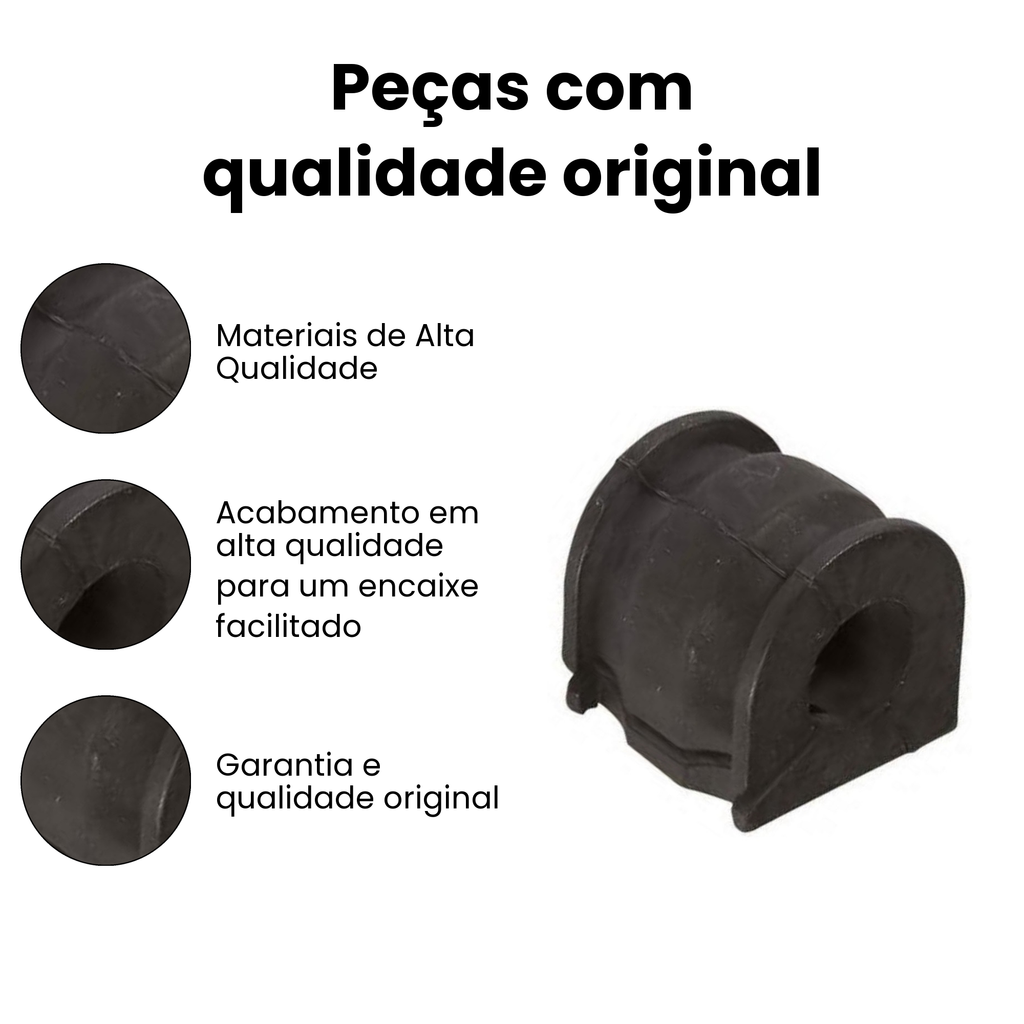 Bucha Barra Estabilizadora Dianteira Duster Dir/Esq - Imagem 3