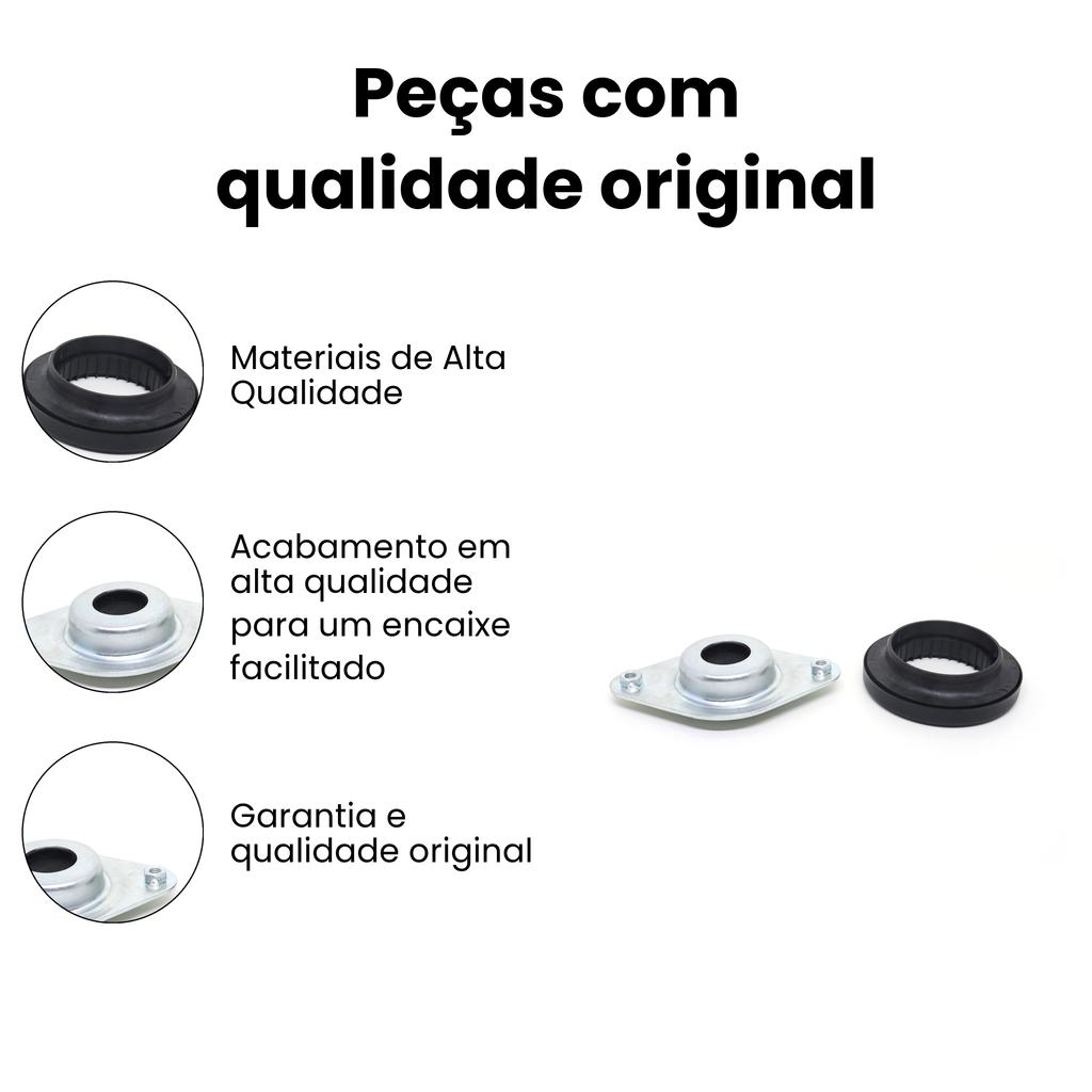 Coxim Amortecedor Dianteiro Dir Esq Renault Kwid - Imagem 3
