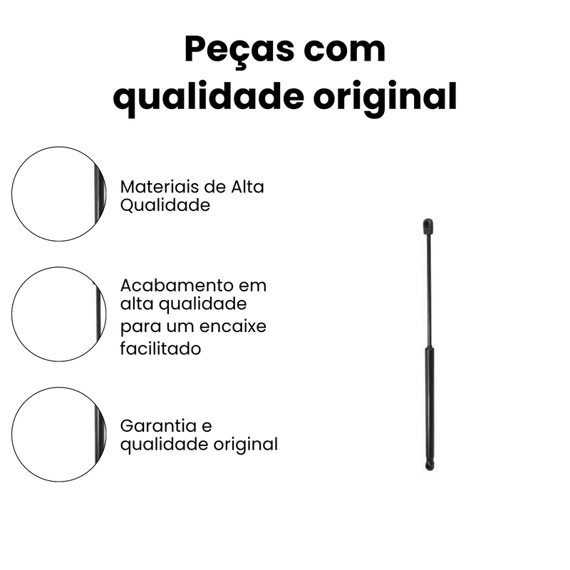 Mola a Gás Volkswagen Parati Fiat Palio Dir Esq - Imagem 3