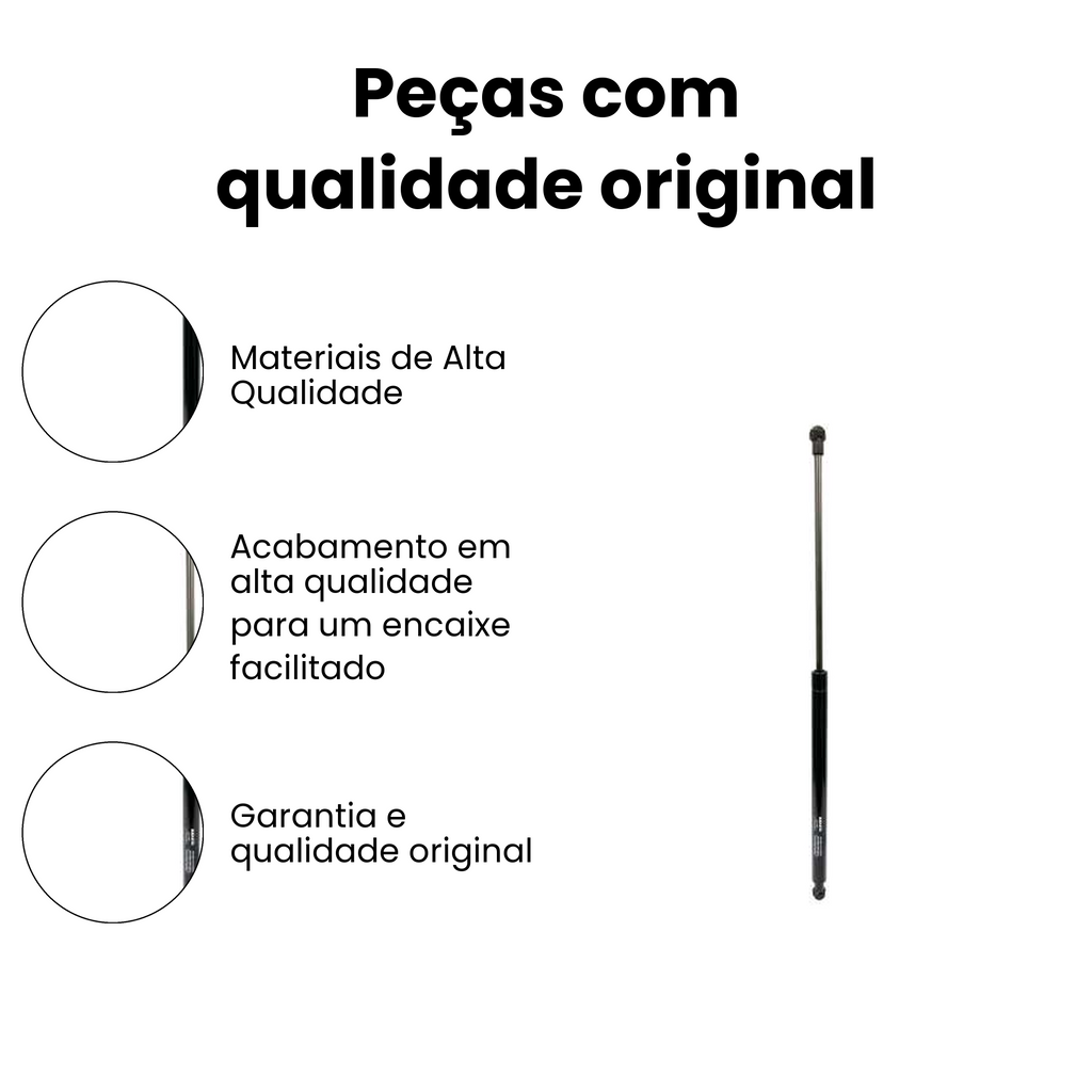 Mola a Gás da Tampa Volkswagen Polo 2017-2021 - Imagem 3