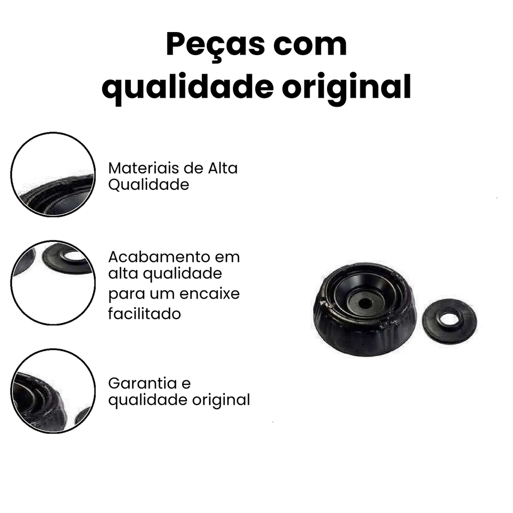 Coxim Amortecedor Dianteiro (Dir/Esq) c/ Rolamento HB20 - Imagem 3