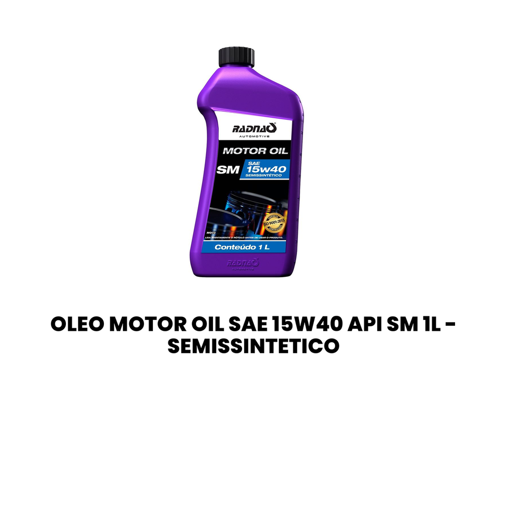 Óleo Motor SAE 15W40 API SM 1L Semissintético - RADNAQ - Imagem 2