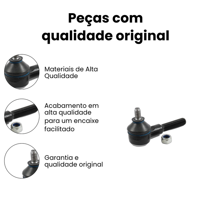 Terminal Direção Dianteiro Dir Esq Corsa 1994-2012 Montana 2 - Imagem 3