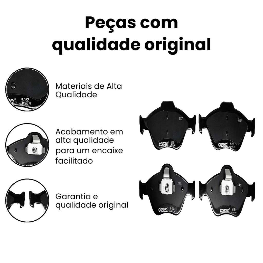 Pastilha de Freio Dianteiro COBREQ Fiesta Fiesta - Imagem 3