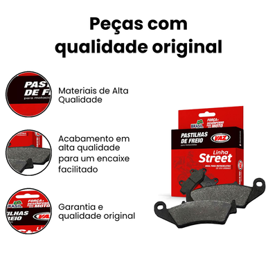 Pastilha Freio Dianteira CB300, Crosser 150, PCX e XTZ - Imagem 3