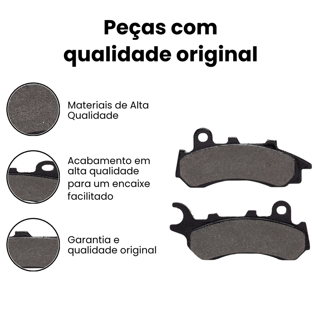 Pastilha Freio Diant. Bros 160/NXR 190/Biz 125/PCX 150 - - Imagem 3