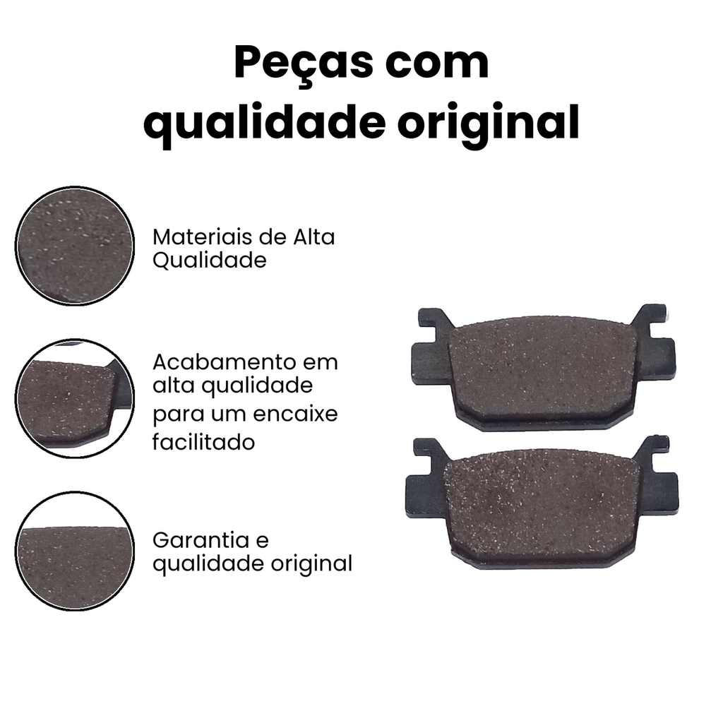 Pastilha Freio Traseiro PCX150 c/ ABS - PCX SH - Imagem 3