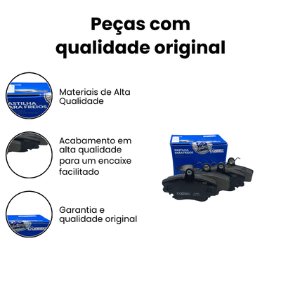 Pastilha de Freio Dianteiro Sandero Clio - Cobreq - Imagem 3