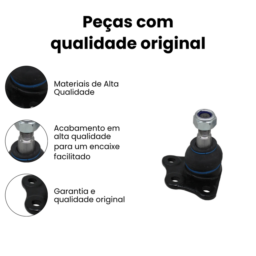 Pivo de Suspensão Dianteiro Inferior Palio Fire 2000-2022 - Imagem 3