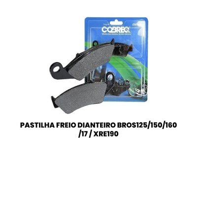 Pastilha Freio Dianteiro BROS 125/150/160/XRE 190 - Cobreq - Imagem 2