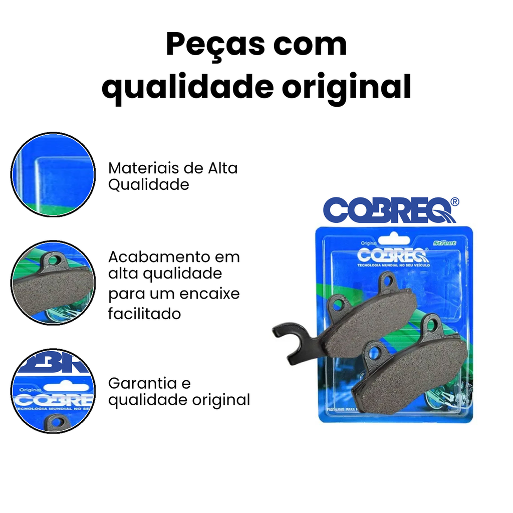 Pastilha Freio Diant. Lander 250/XTZ 125/Yes 125 - Apache - Imagem 3