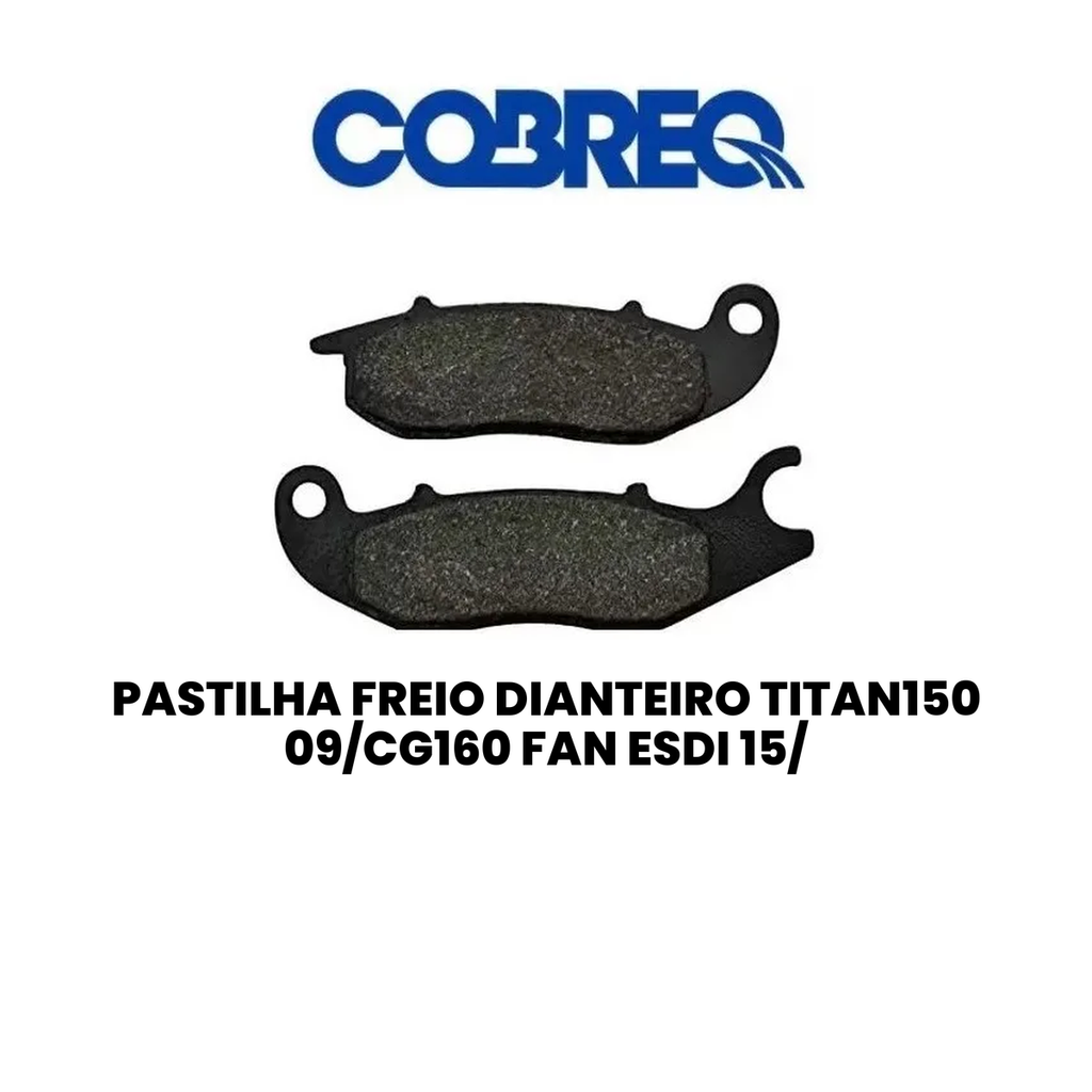Pastilha de Freio Dianteiro Titan150 09/CG160 - Cobreq - Imagem 2