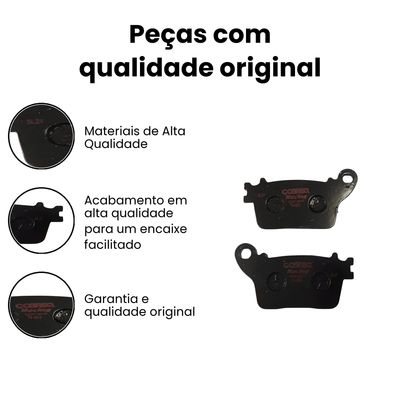 Pastilha Freio Traseiro CBR1000/YZF1000 R1 - YZF-R1/GSX-R - Imagem 3