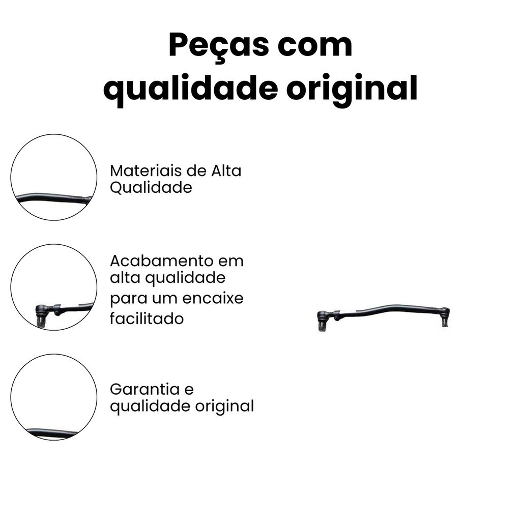 BARRA DE DIREÇÃO LATERAL DIANTEIRA MERCEDES BENZ N-5246 - Imagem 3