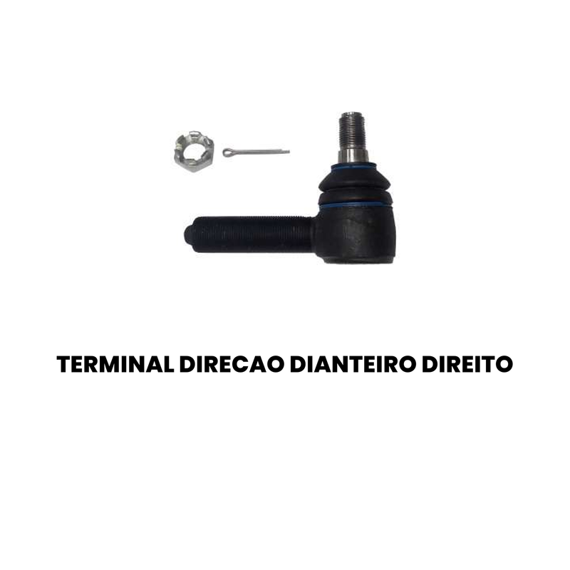 Terminal Direção Diant Dir Fiat Strada Palio Siena Uno VW Go - Imagem 2
