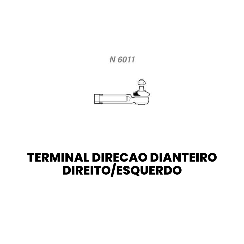 Terminal de Direção Dianteiro Direito/Esquerdo Fiorino Uno - Imagem 2