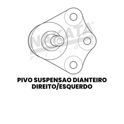 Pivo Suspensão Dianteiro Fiat Idea Direito/Esquerdo - Imagem 2