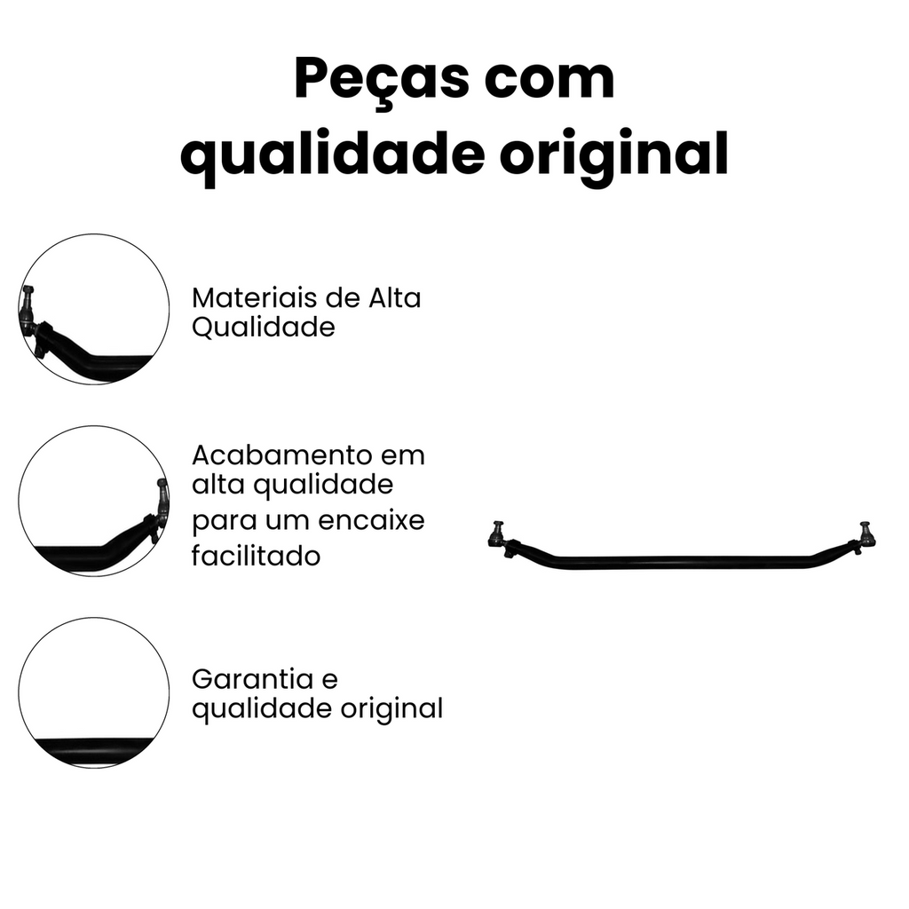 BARRA DE LIGAÇÃO DIANTEIRA SCANIA N-6621 - Imagem 3