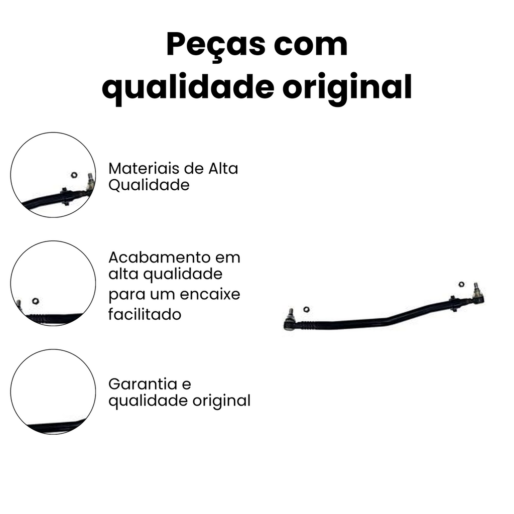 BARRA DE DIREÇÃO LATERAL DIANTEIRA VOLKSWAGEN N-7021 - Imagem 3