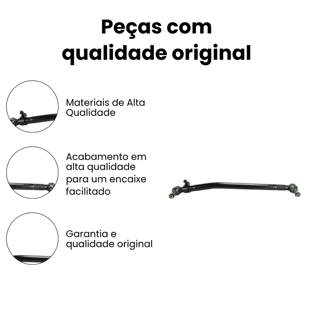 BARRA DIRECAO LATERAL DIANTEIRO DIREITO/ESQUERDO AGRALE N-9177 - Imagem 3