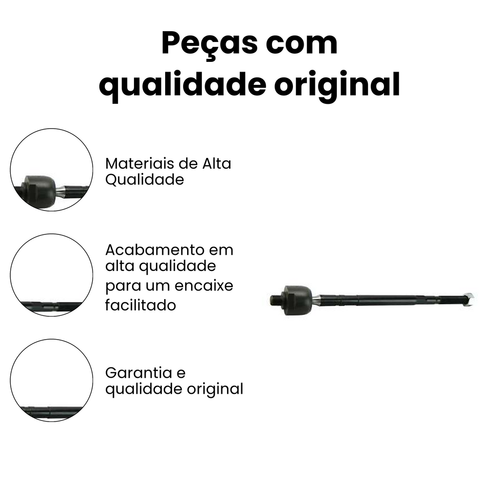 Terminal Axial Dianteiro Direito Esquerdo Ford Ka - Imagem 3