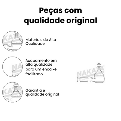Terminal de Direção Dianteiro Direito Fiesta Ecosport - Imagem 3