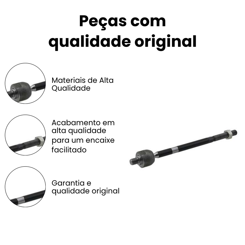 Terminal Axial Dianteiro Direito ou Esquerdo Ford Ranger - Imagem 3