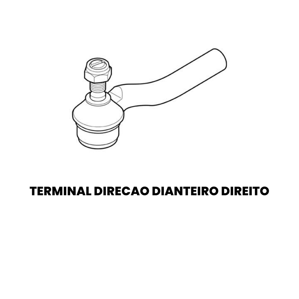 Terminal Direção Dianteiro Direito Fiat Idea Strada - Imagem 2