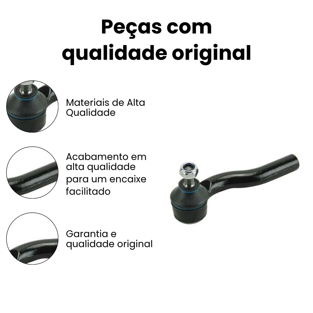 Terminal Direção Dianteira Direito Fiat Strada Siena - Imagem 3